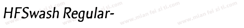 HFSwash Regular字体转换